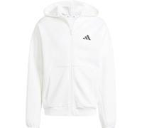 Kapuzensweatshirt ADIDAS SPORTSWEAR "M FI SL FZ", Herren, Gr. S, weiß, Obermaterial: 68% Baumwolle, 32% Polyester, sportlich, Sweatshirts (31582514-S) weiß