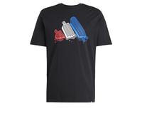 adidas Herren Lounge Ice Graphic T-Shirt, Black, S