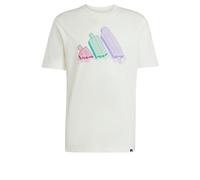 adidas Herren Lounge Ice Graphic T-Shirt, Off White, S