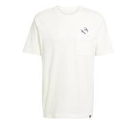 T-Shirt ADIDAS SPORTSWEAR "M L SLIDE PKT T", Herren, Gr. XXL, weiß (sanftes weiß), Obermaterial: 100% Baumwolle, sportlich, Shirts (16326803-XXL) sanftes weiß