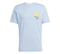 adidas Herren Lounge STILL Life Lemons Graphic T-Shirt, Glow Blue, S
