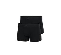 adidas Herren Low Rise Trunk (2PK) -Active Flex Cotton 3 Stripes Unterwäsche, 000 Black, XXL (2er Pack)