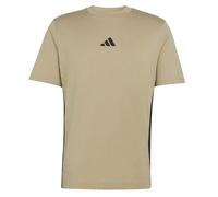 adidas Essentials 3-Streifen Single Jersey T-Shirt Herren KC0889 - wonder cargo/black S