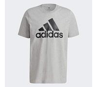adidas Freizeit Tshirt Essentials Big Logo (100% Baumwolle) grau Herren, Größe S