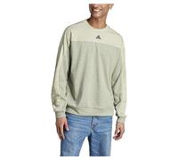 adidas Herren Mélange Crew Sweatshirt, Olive strata Mel./Legacy Green Mel, XL