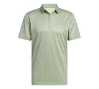 adidas Herren Mens CORE Allover Print Polo Shirt, Silver Green/Pure Sulfur, L