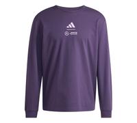adidas Herren Mercedes - AMG Petronas Formula ONE Team Premium Woven Tee Long Sleeve Men, Aurora Plum, S