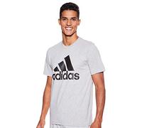 adidas Herren Mh Bos Tee T shirt, Medium Grey Heather/Black, 16-21 Große Größen Tall EU