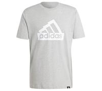 adidas Herren MODERN Essentials Graphic Tee, MEDIUM Grey Heather, L Tall