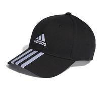 adidas Unisex 3-Stripes Cotton Twill Baseball Cap, Black/White, M