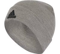 Adidas Mütze Logo Beanie – Unisex, Medium Grey Heather/Black, Größe M