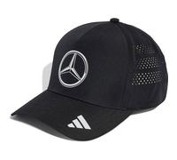 adidas Unisex Mercedes - AMG Petronas Formula ONE Team Mechanics Climacool Trucker Cap, Black/Reflective Silver, L