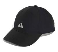 adidas Unisex Running Essential Climacool 6 Panel Baseball Cap, Black/Reflective Silver, M-L