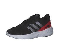 adidas Herren Nebzed Cloudfoam Sneakers, Core Black/Iron Met./Vivid Red, 44 EU
