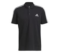 adidas Essentials 3-Streifen Poloshirt Baumwolle Herren - schwarz - Größe S Größe:S