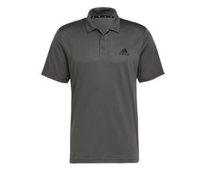adidas Herren Polo Shirt D2M PLAIN POLO H30285 S Grey Six/Black
