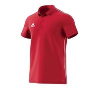 adidas Core 18 Poloshirt Herren M rot / weiß
