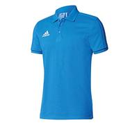 adidas Herren Poloshirt Tiro 17 Cotton, Blue/Collegiate Navy/White, S, BQ2683
