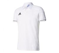 adidas Herren Poloshirt Tiro 17 Cotton, White/Black, M, BQ2685