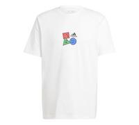 adidas Herren Positivity Shapes Graphic Tee, White, L