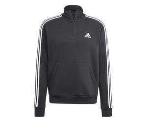 adidas Herren Pullover Essentials 3S 1/4-Zip Sweatshirt HZ6235 S Black/White