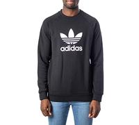 adidas Herren Pullover Trefoil Warm-Up Crew, Black, L, CW1235