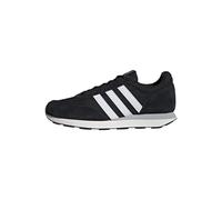 adidas Herren Run 60s 3.0 Leather Shoes, Core Black/Cloud White/Core White, 45 1/3 EU