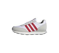 adidas Herren Run 60s 3.0 Shoes, Cloud White / Better Scarlet / Grey One, 40 2/3 EU