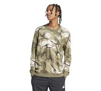 adidas Herren Seasonal Essentials Camouflage Sweatshirt, Olive strata, S