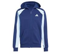 adidas Herren Seasonal Essentials Colorblock Full-Zip Hoodie, Dark Blue, L