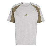 adidas Herren Seasonal Essentials Colorblock T-Shirt, medium Grey Heather, S
