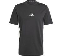 adidas Herren Essential Three Stripes Single Jersey Shirt, Black/White, M