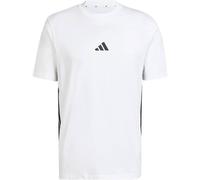 adidas Essentials Single 3 Stripes T-Shirt weiß/pechschwarz - XXL