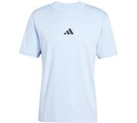 T-Shirt ADIDAS SPORTSWEAR "M 3S SJ T", Herren, Gr. L, glow blau, schwarz, Obermaterial: 100% Baumwolle, sportlich, Rundhals, Shirts (54905725-L) glow blau, schwarz