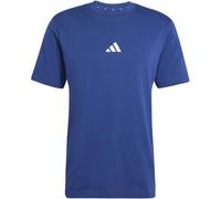 Adidas Men's Essential Three Stripes Single Jersey Tee, Dark Blue/White, XL