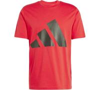adidas Herren Essentials Big Logo Single Jersey Tee, Pure Ruby/Black, S