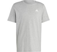adidas Herren Essentials Single Jersey Embroidered Small Logo Tee, Medium Grey Heather, S