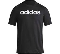 adidas Herren Essentials Single Jersey Linear Embroidered Logo Tee, Black, S