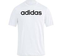ADIDAS Herren Shirt Essentials Single Jersey Linear Embroidered Logo (IC9276) M WHITE/BLACK