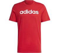 adidas Herren Essentials Single Jersey Linear Embroidered Logo Tee, Better Scarlet, S