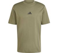 adidas Herren Essentials Small Logo Single Jersey Shirt, Olive strata/Black, M