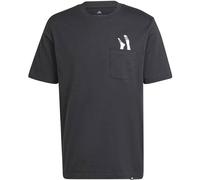 ADIDAS Herren Shirt Lounge Slides Graphic Pocket (JC5283) L Schwarz