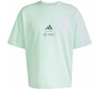 adidas Herren Mercedes - AMG Petronas Formula ONE Team Premium Woven Tee Men, Frozen Green/Grey strata, XXL