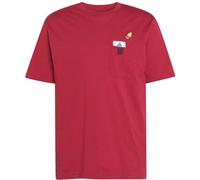 adidas Mini Embroidery Basketball Graphic T-Shirt Herren KB2525 - active maroon S