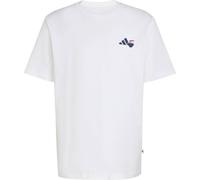 Adidas T-Shirt RAMEN GRAFIK Herren 100% Baumwolle Rundhals Weiß XXL