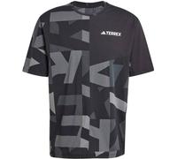 Adidas Terrex Multi Climacool Printed Kurzarm-t-shirt S Black / Carbon