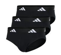 adidas Herren Slip 3er Pack-Brief (3PK) -Active Flex Cotton Unterwäsche, Black_4AM001, S