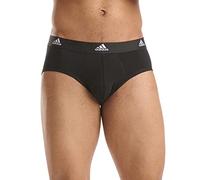 Adidas Herren Slip (3er Pack) Unterhosen (Gr. S - 3XL) - bequeme Unterhosen, Schwarz, M