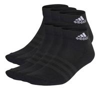 adidas Unisex Kinder Cushioned Sportswear Ankle Socks 6 Pairs, Black/White, 7-8 Years
