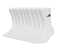 ESSENTIALS CUSHIONED CREW SOCK 10PP White / Black 43-45